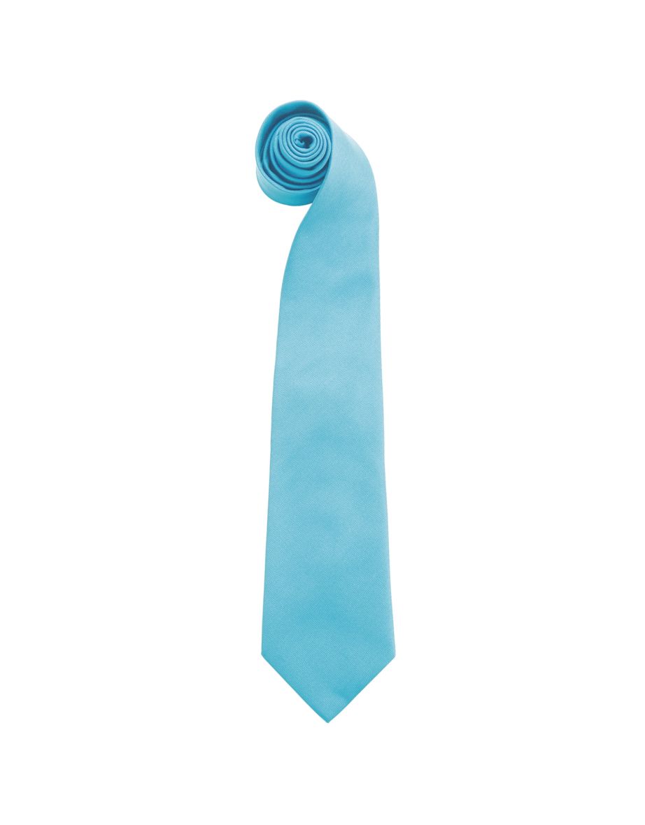 Premier Mens Fashion ”Colours” Work Clip On Tie (Pack of 2) - Turquoise