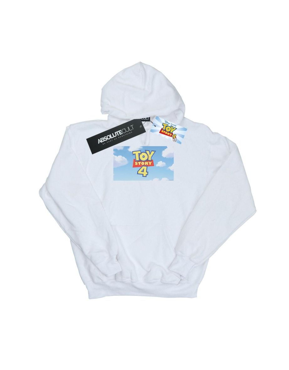 Disney Boys Toy Story 4 Cloud Logo Hoodie - White