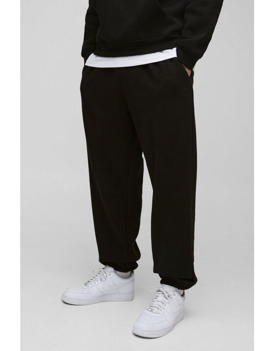 Tall  Oversized Fit Basic Jogger - black