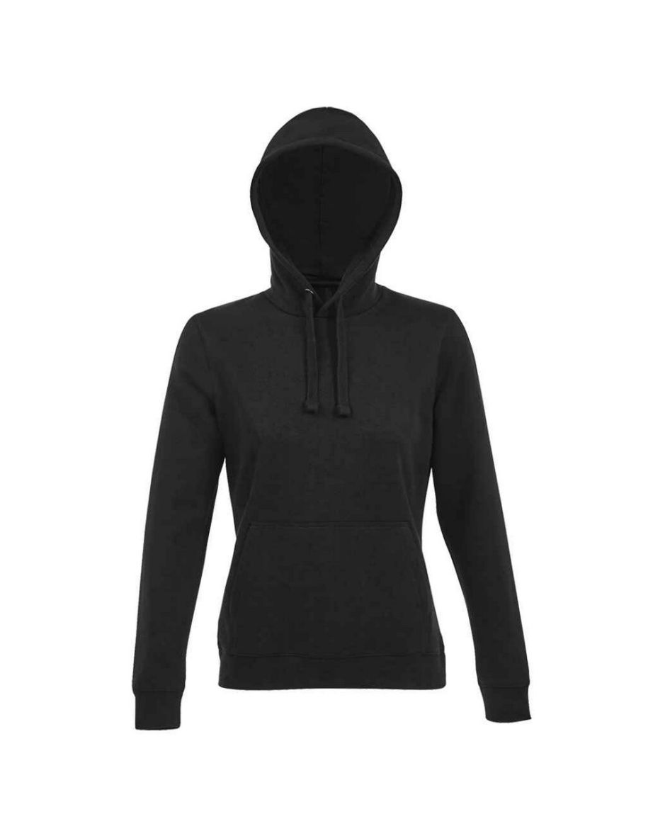 SOLS Womens/Ladies Spencer Hoodie - Black