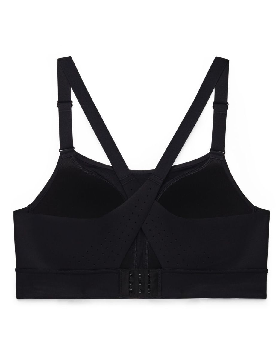 Women's Under Armour UA Rush High Sports Bra in Black - 3