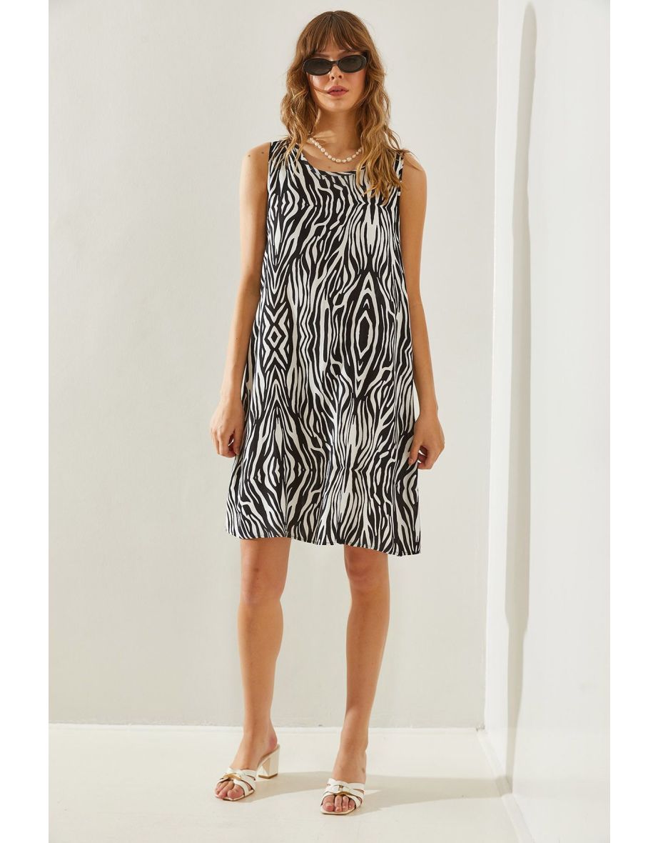 Women's Patterned Viscose Dress