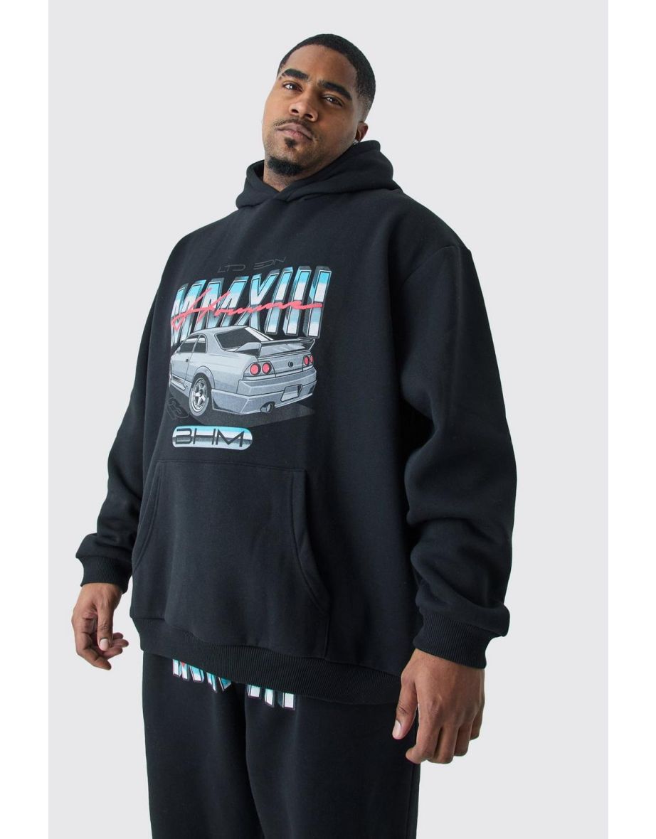 Plus Mmxiii Car Oversized Hooded Tracksuit - black - 2