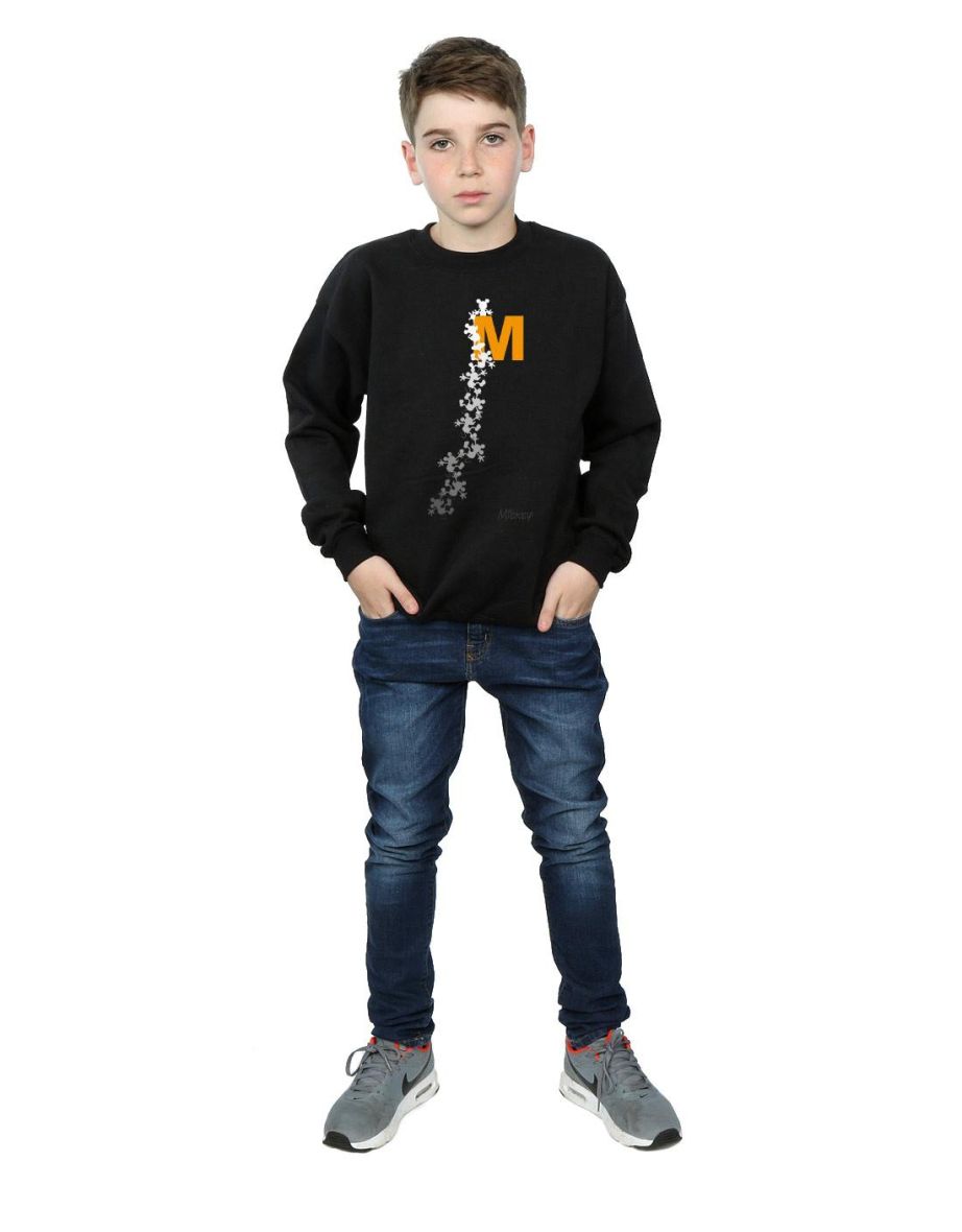 Disney Boys Mickey Mouse Climbing Silhouettes Sweatshirt - Black - 3