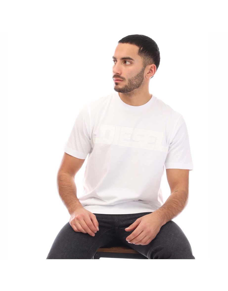 Men's Diesel T-Just 12-5 T-Shirt in White - 3