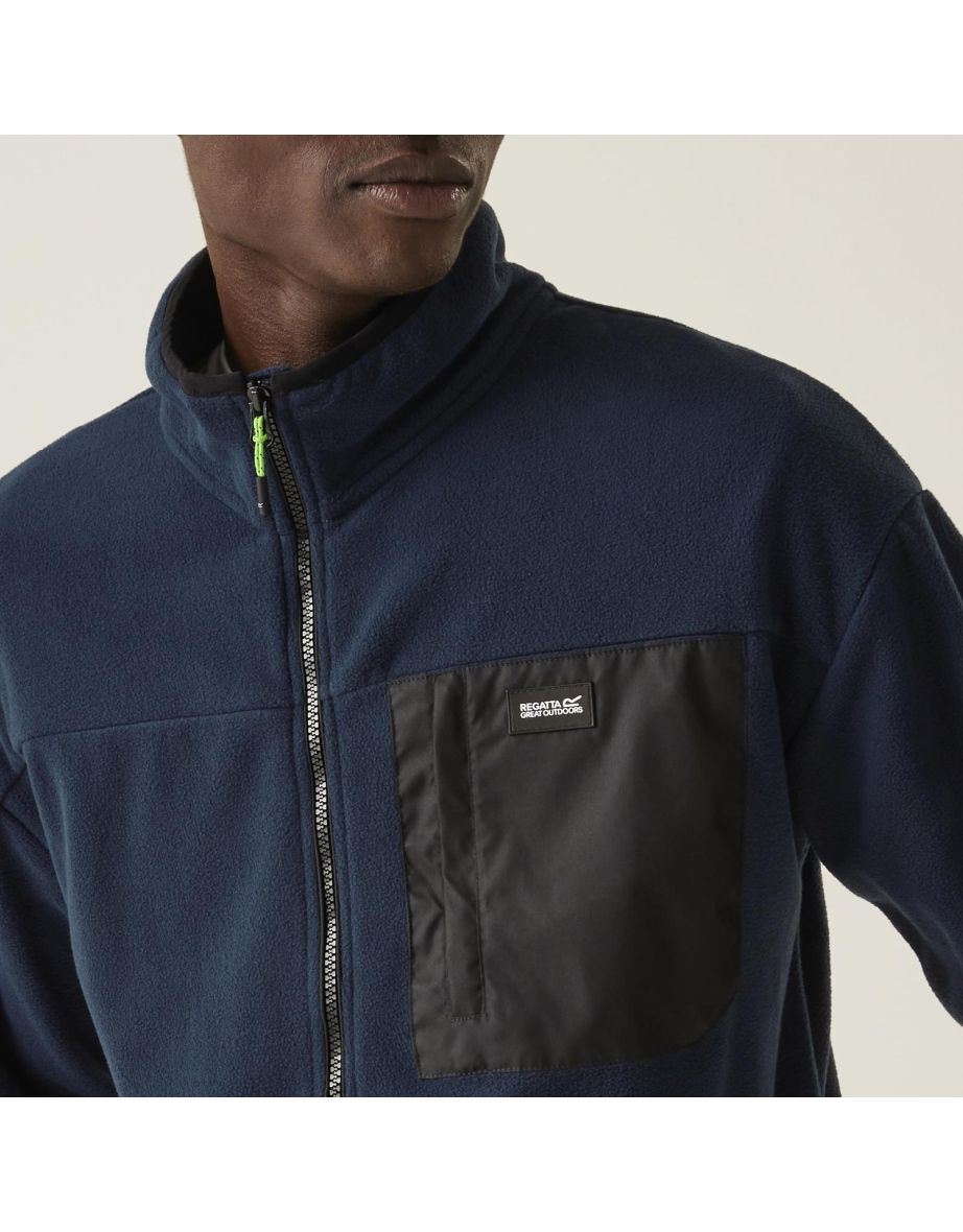 Regatta Mens Frankie Full Zip Outdoor Warm Winter Fleece Jacket - 3