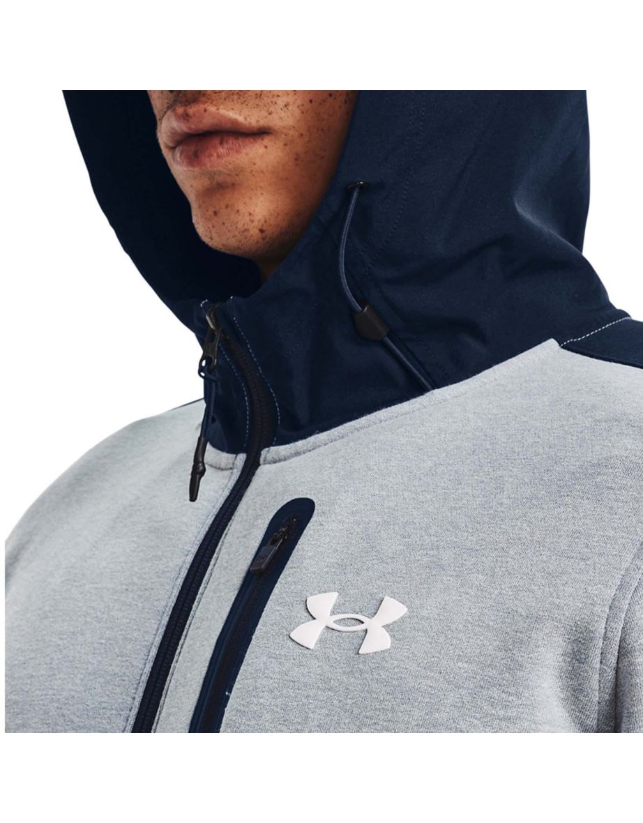 Men's Under Armour Threadborne Full-Zip Hoodie in Grey - 4