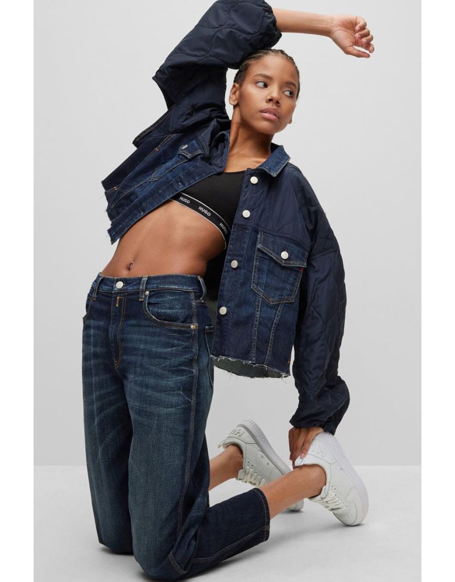 Women's Hugo x Replay Denim Jacket in Grey