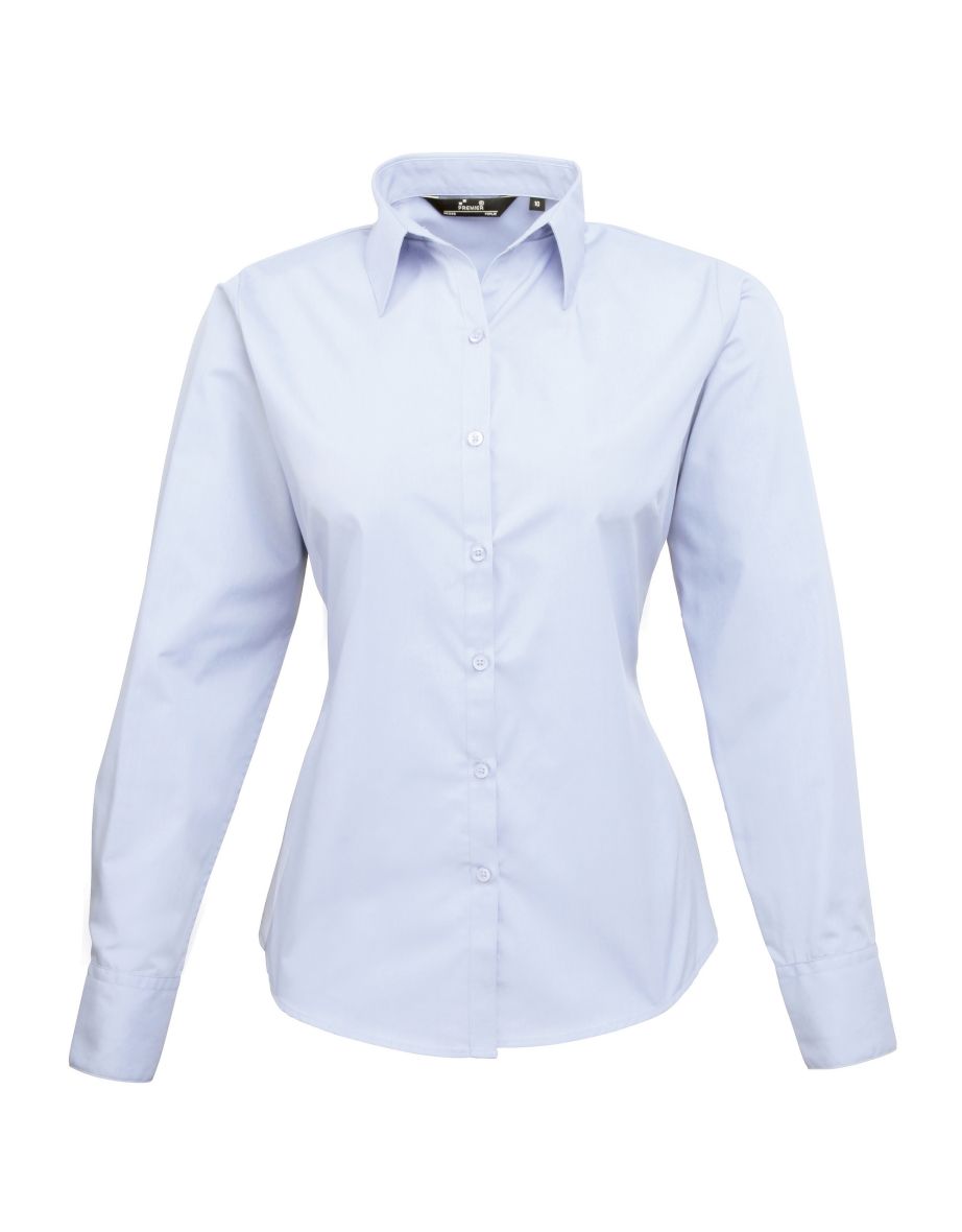 light blue work shirt womens