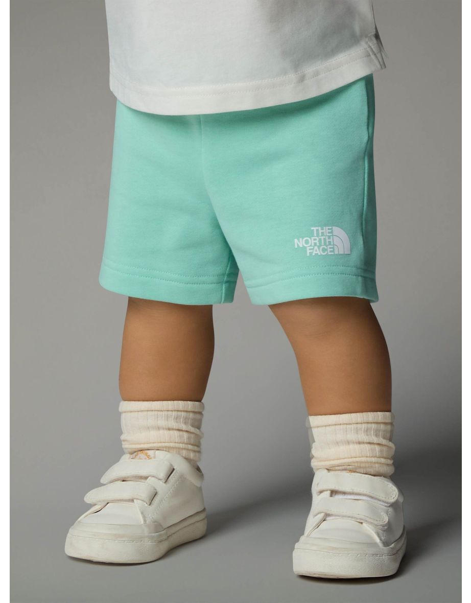 Baby Cotton Short Set in Green - 3