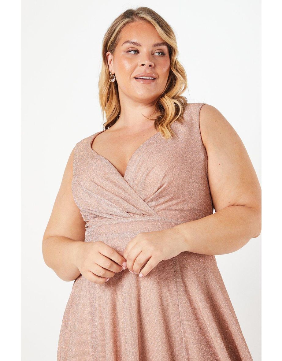 Plus Sleeveless Wrap Maxi Dress - 3