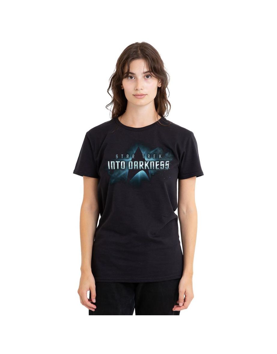Star Trek: Into Darkness Unisex Adult Logo T-Shirt - Black