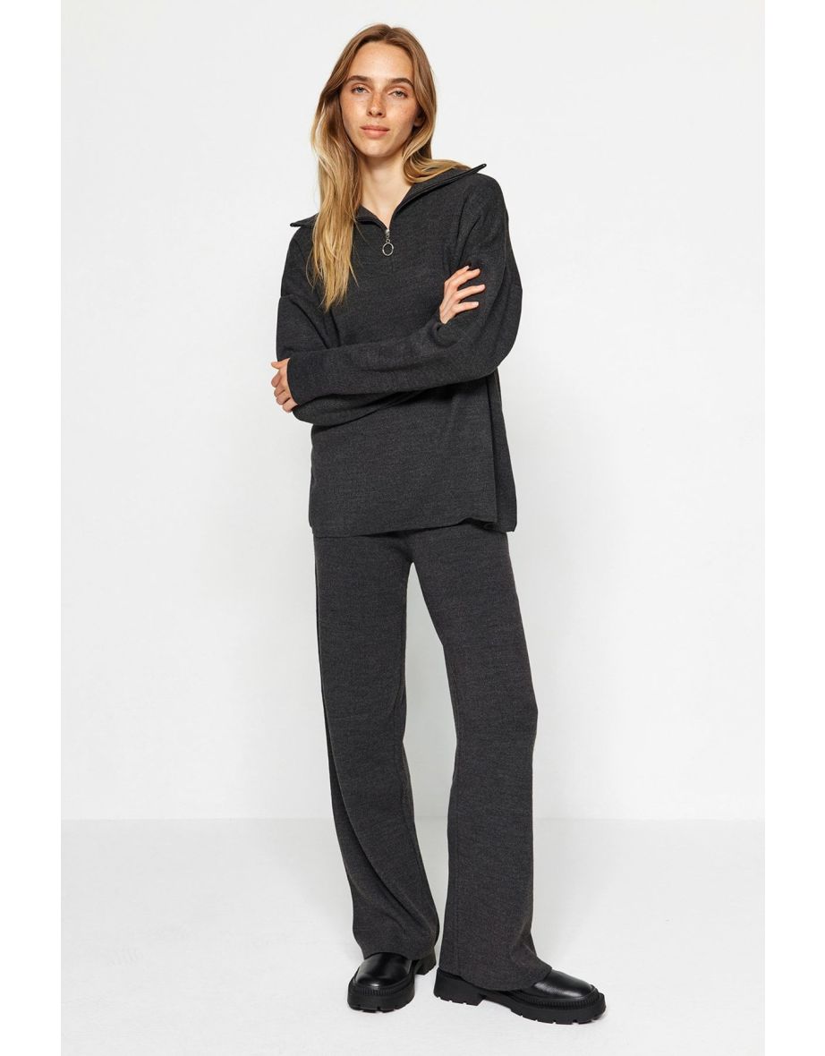 Two-Piece Set - Gray - Oversize