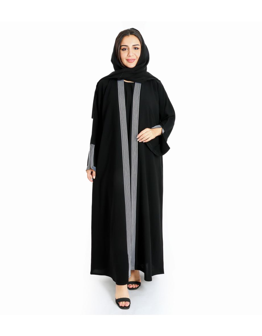 Elegance Piping Modern Abaya