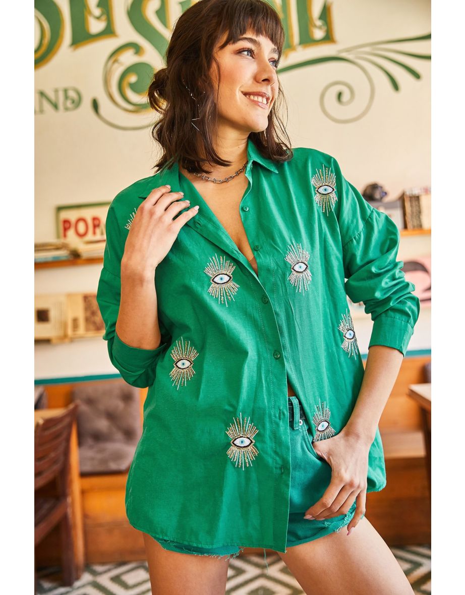 Shirt - Green - Oversize - 4