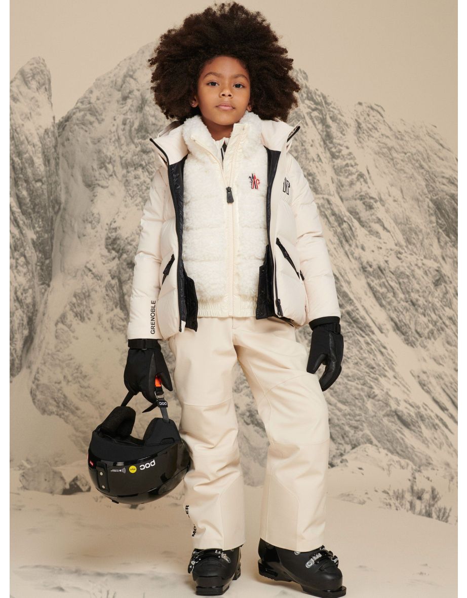 Moncler Enfant Girls Grenoble Down Padded Gilet in Ivory