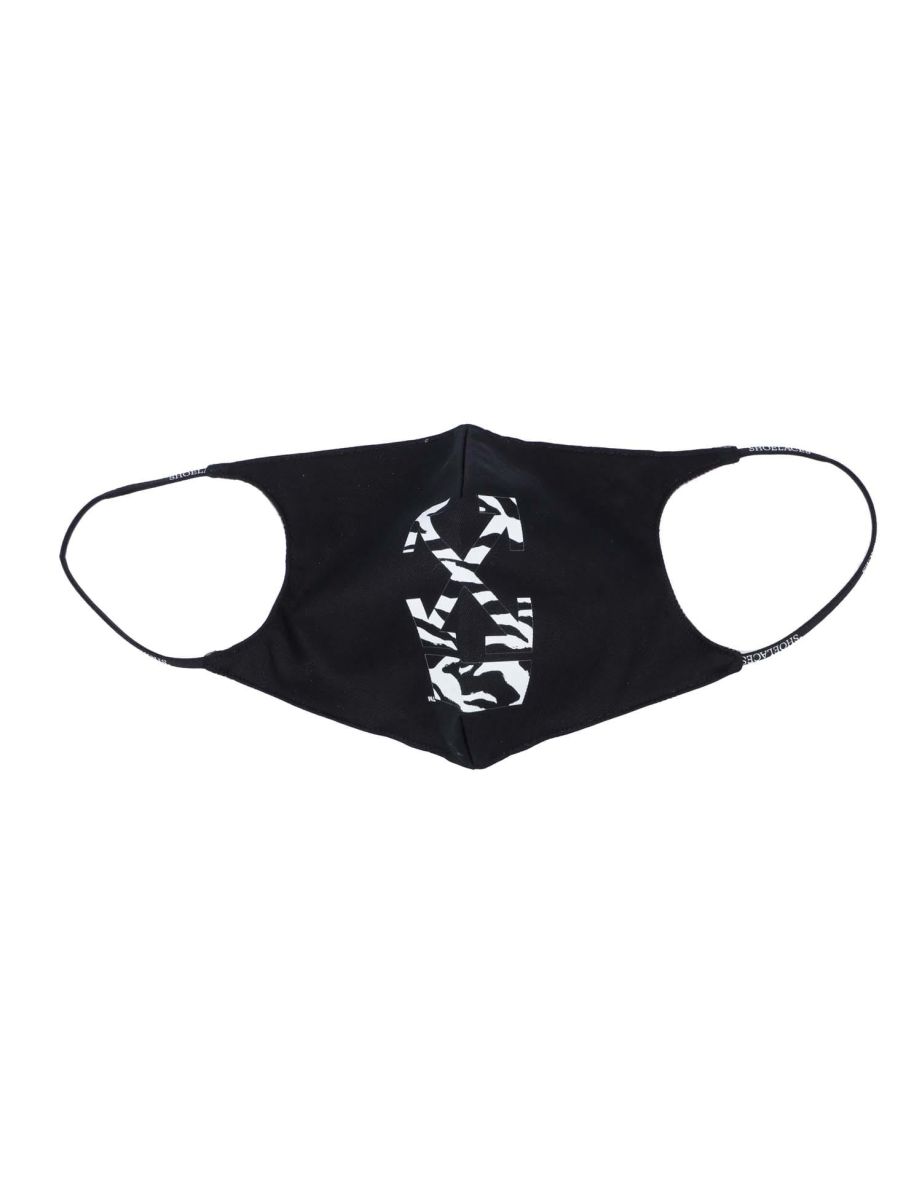 Accessories Off White Zebra Arrow Simple Mask in Black