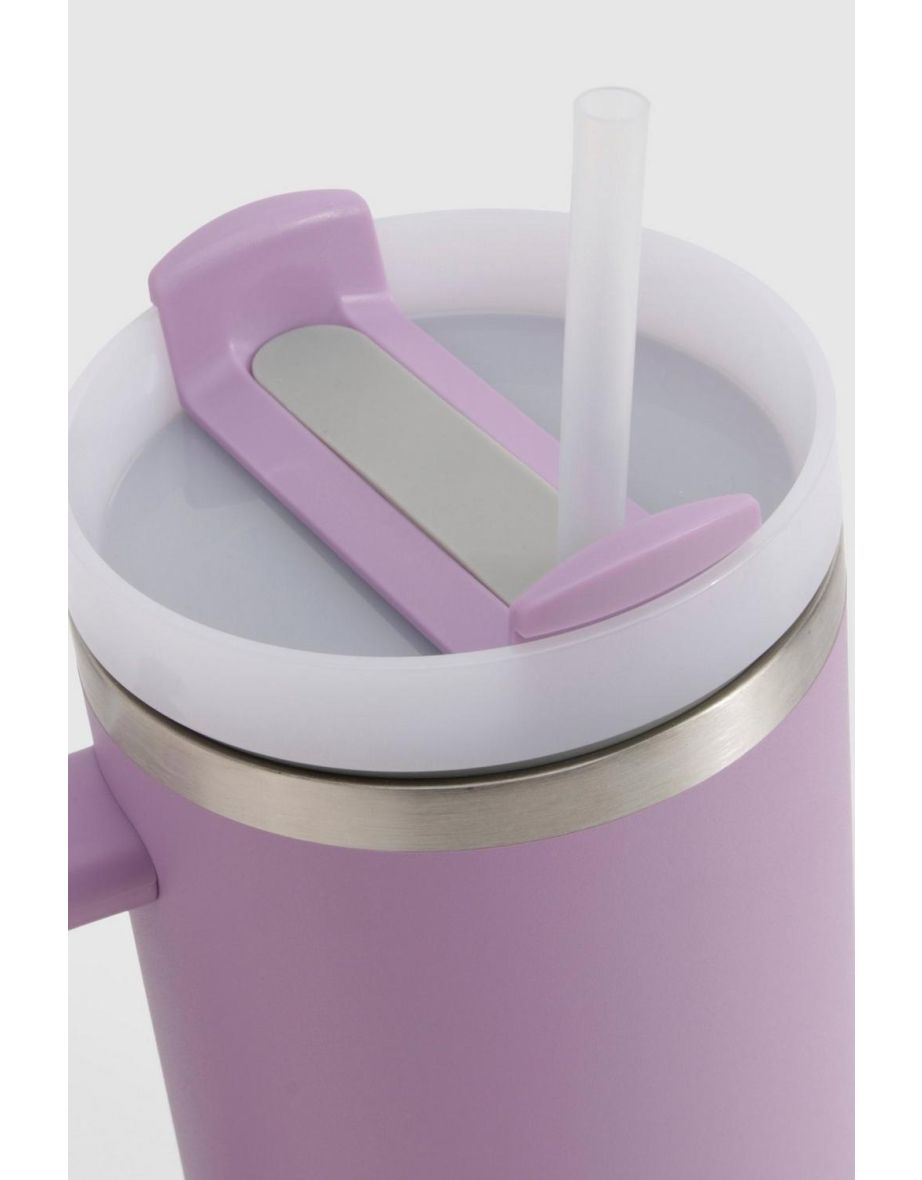 Stainless Steel Large Tumbler Cup - lilac - 3