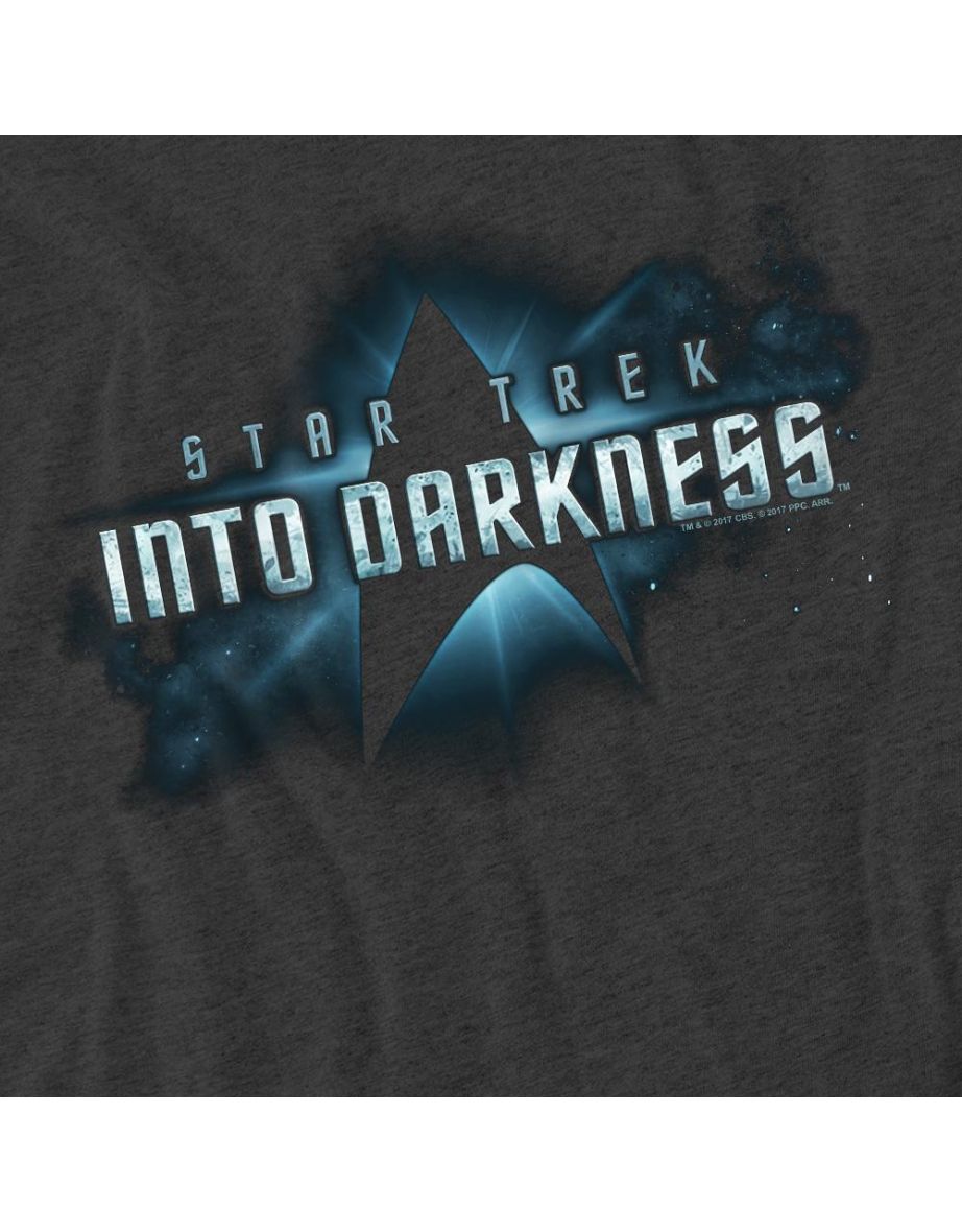 Star Trek: Into Darkness Unisex Adult Logo T-Shirt - Charcoal - 3
