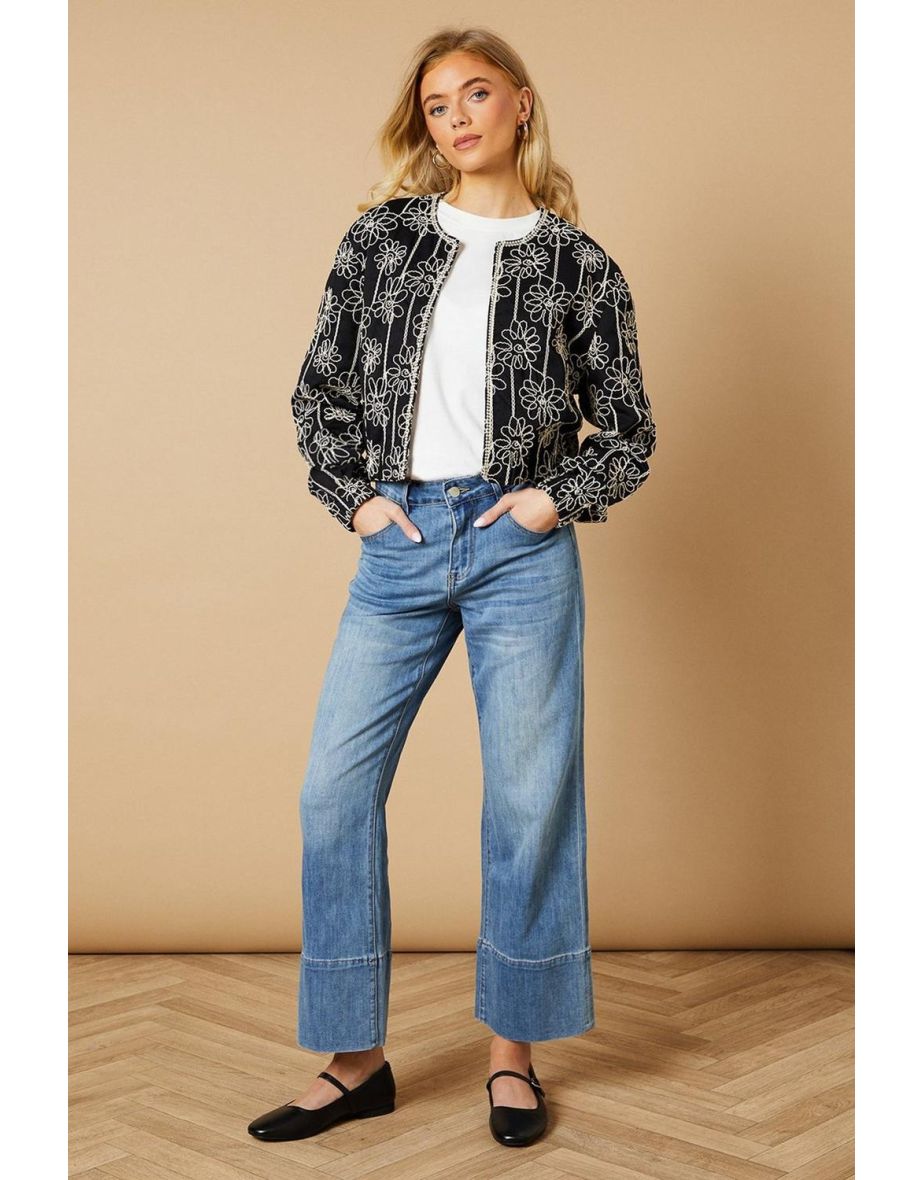 Embroidered Bomber Jacket