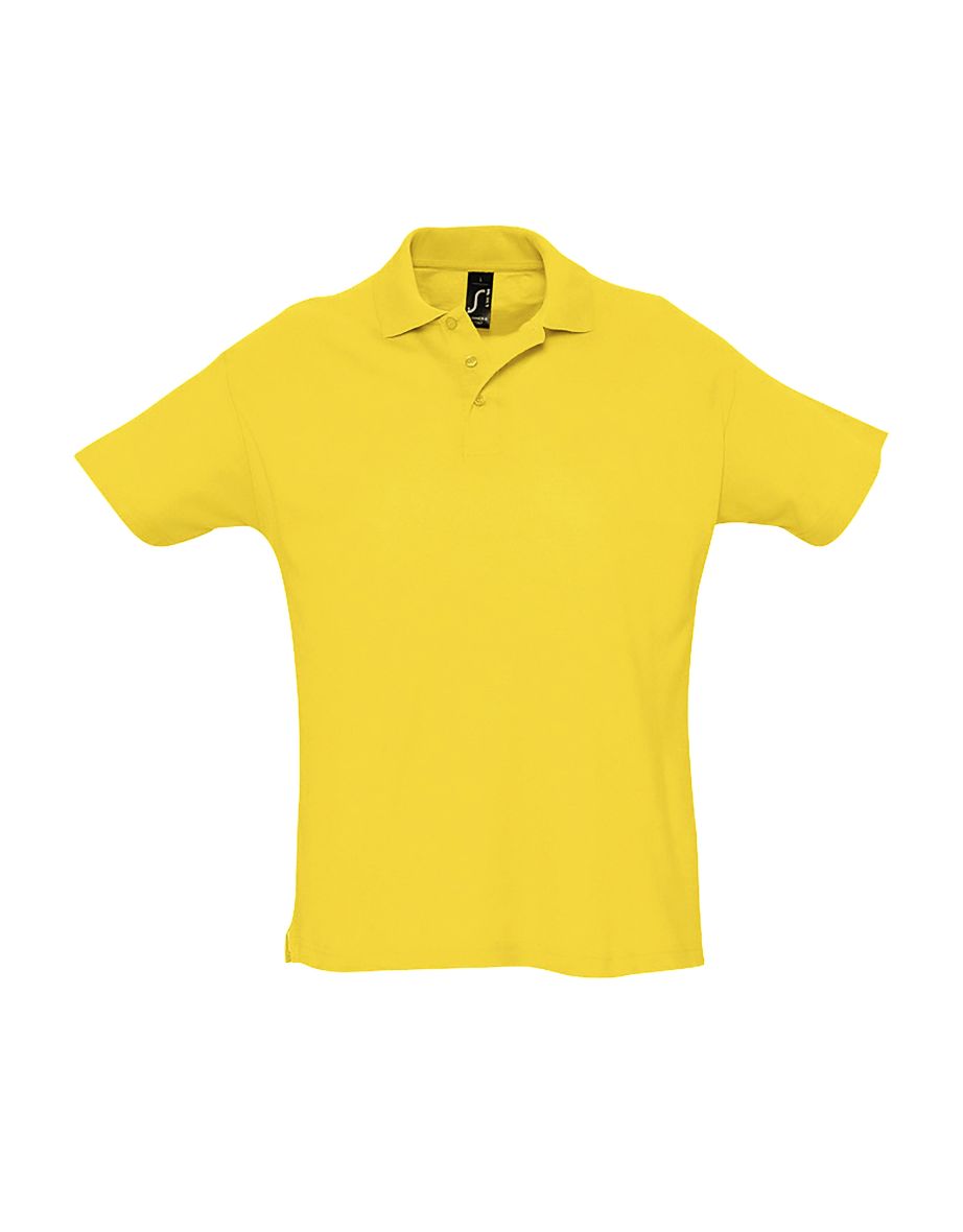 SOLS Mens Summer II Pique Short Sleeve Polo Shirt - Gold