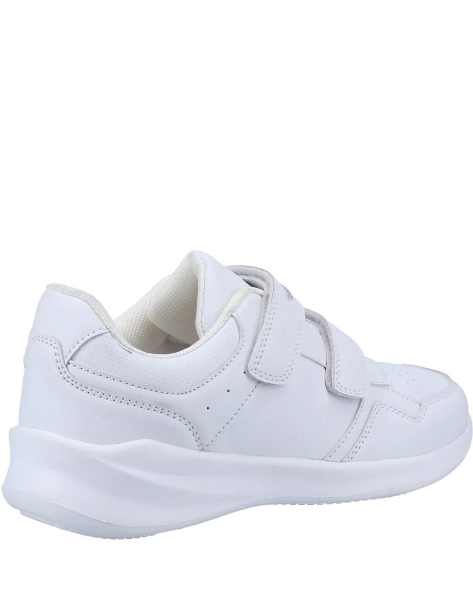 Hush Puppies Childrens/Kids Marling Leather Casual Shoes - White - 2