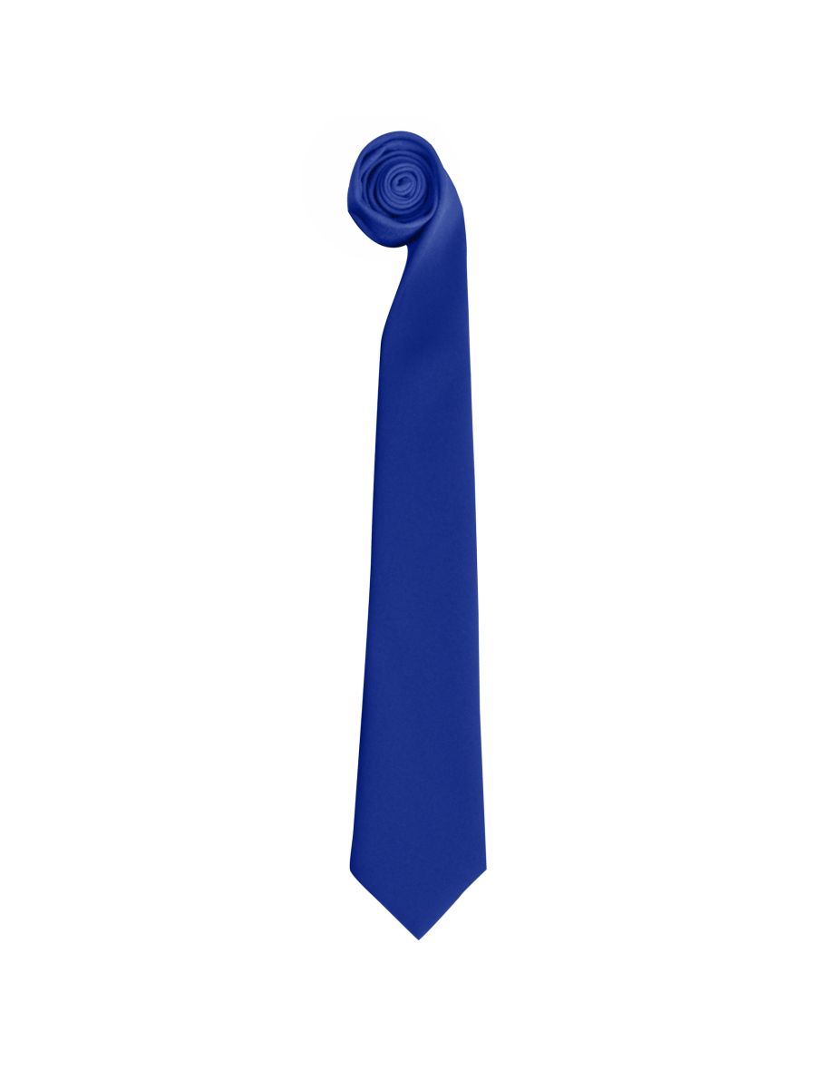 Premier Tie - Men Plain Work Tie - Royal