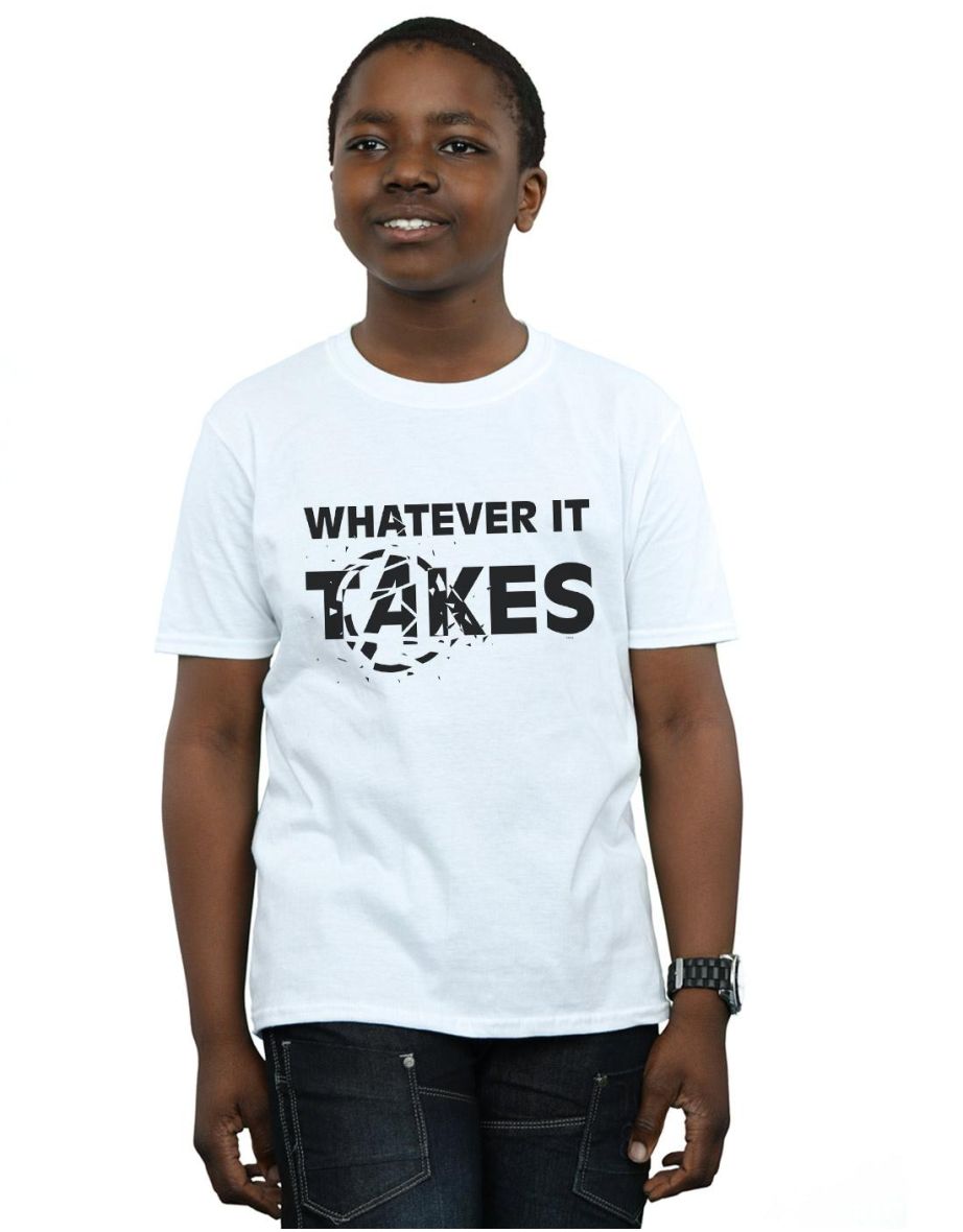 Shop Marvel Boys Avengers Endgame Whatever It Takes T Shirt White Online in Qatar VogaCloset