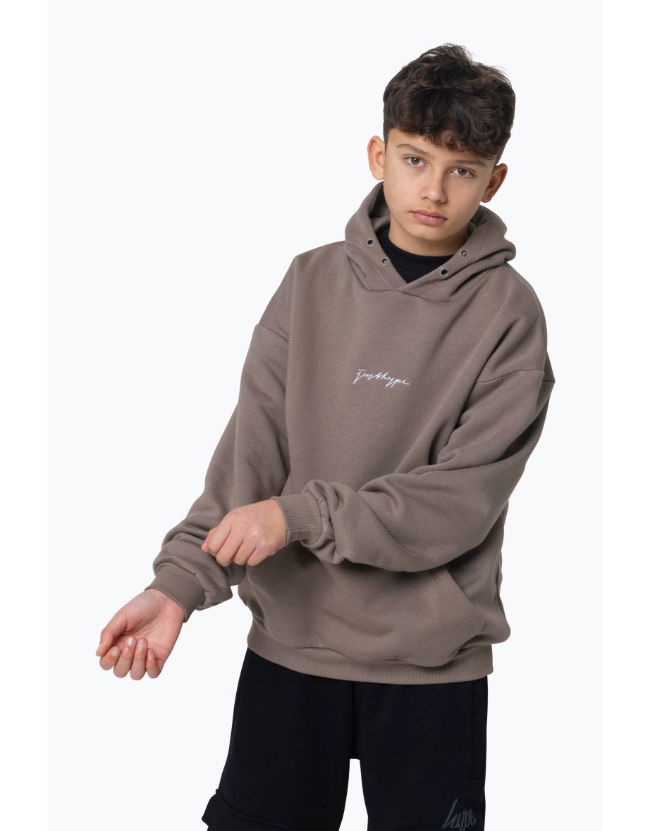 Shop HYPE KIDS BROWN BROWN SCRIBBLE HOODIE Online in Bahrain VogaCloset