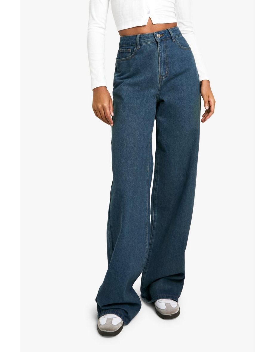 Tall 38 Inch Basic Wide Leg Jean - 3