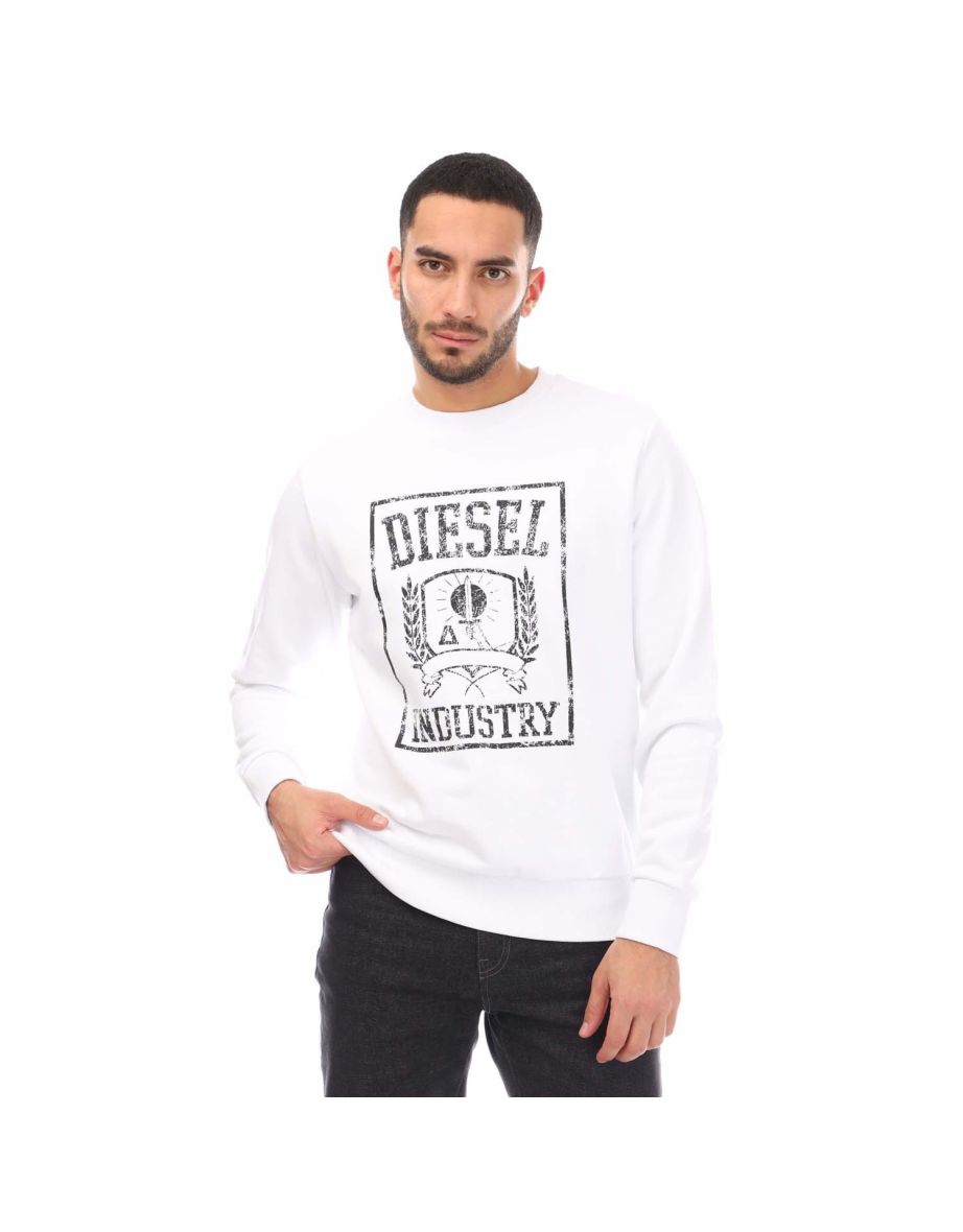 Men's Diesel S-Gir 11-6 Sweatshirt in White