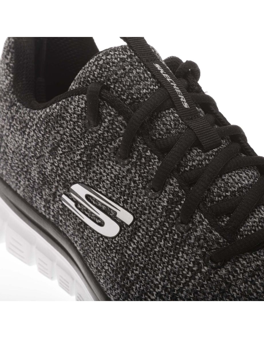 Women's Skechers Graceful - Twisted Fortune Trainers in Black - 4