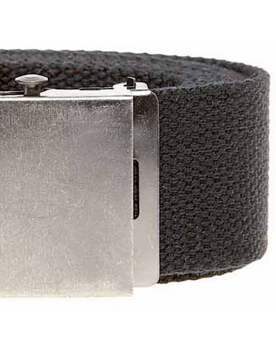 Duke Mens Kingsize Edward Plain Webbing Belt - Black - 1