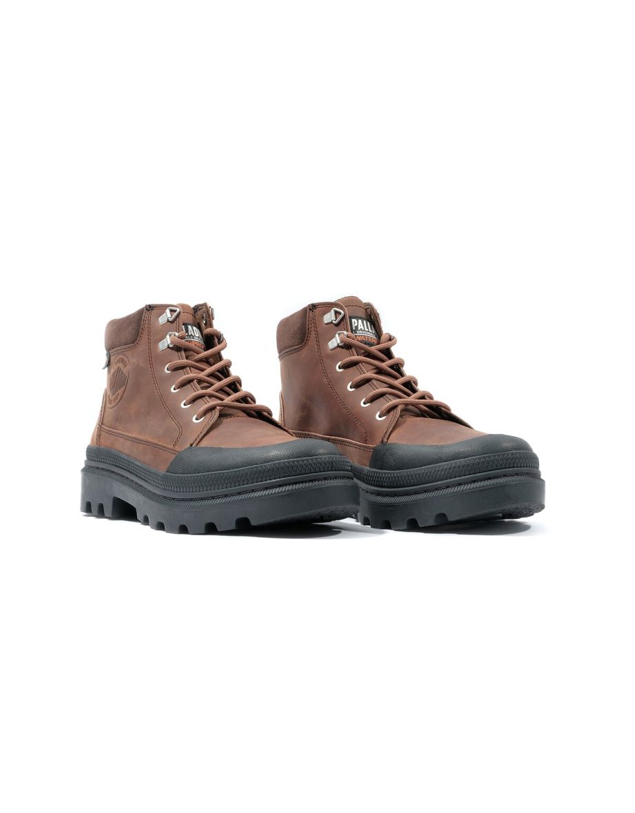 Pallatrooper Cuff WP+ Ankle Boots in Leather
