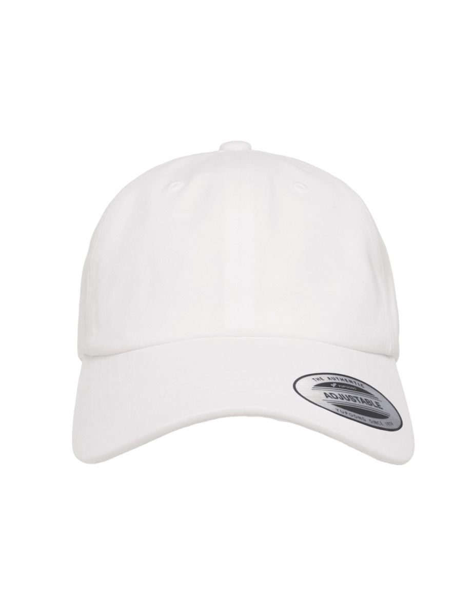 Flexfit By Yupoong Peached Cotton Twill Dad Cap - White