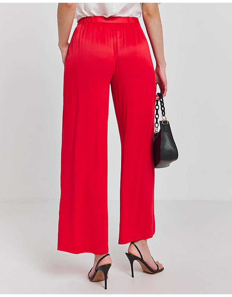 Joanna Hope Satin Wide Leg Trousers - 3
