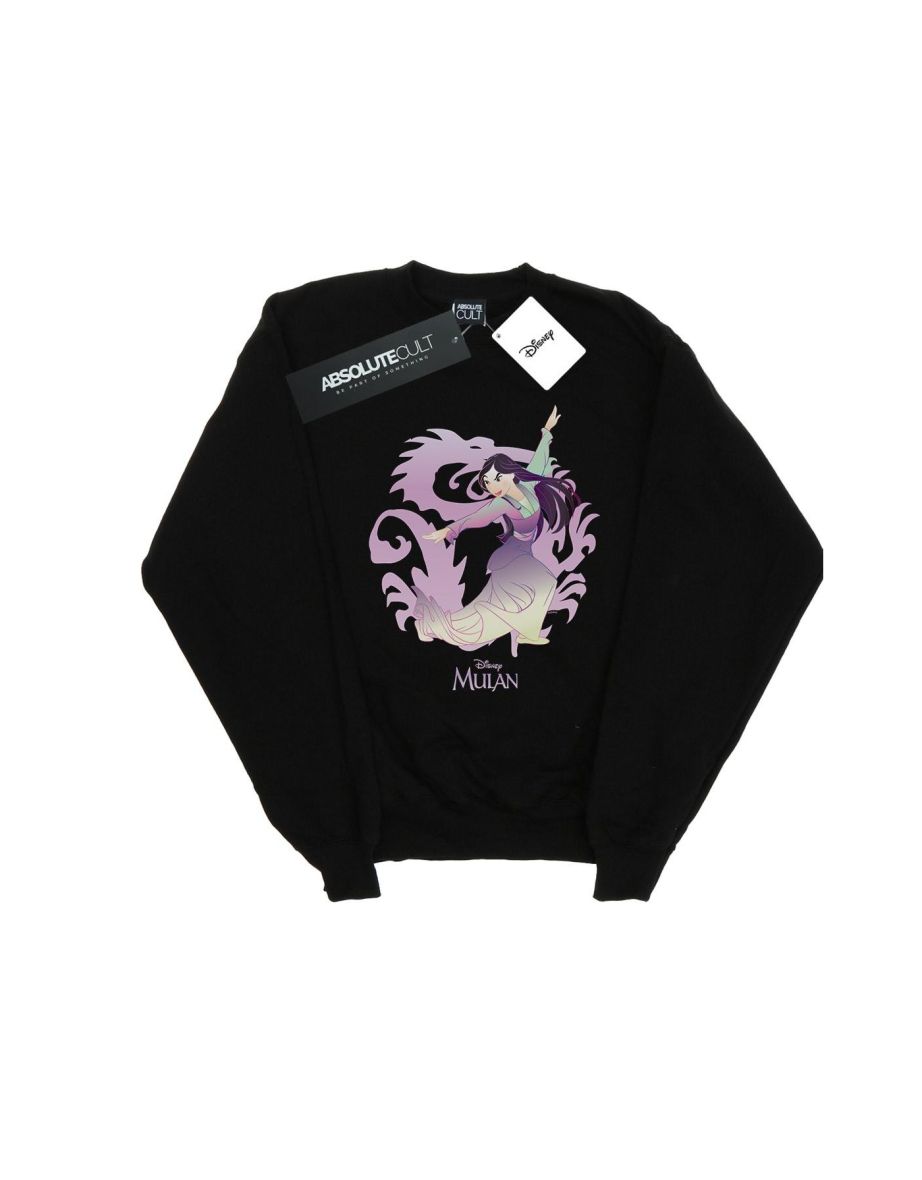 Disney Boys Mulan Dragon Fight Sweatshirt - Black