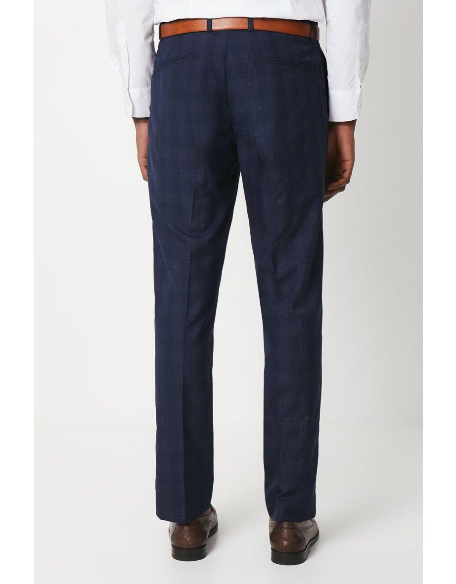 Tailored Fit Check Smart Trouser - 2