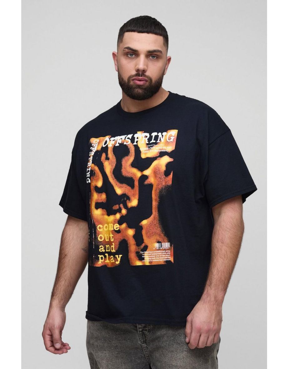 Plus The Offspring License Print T-Shirt - black