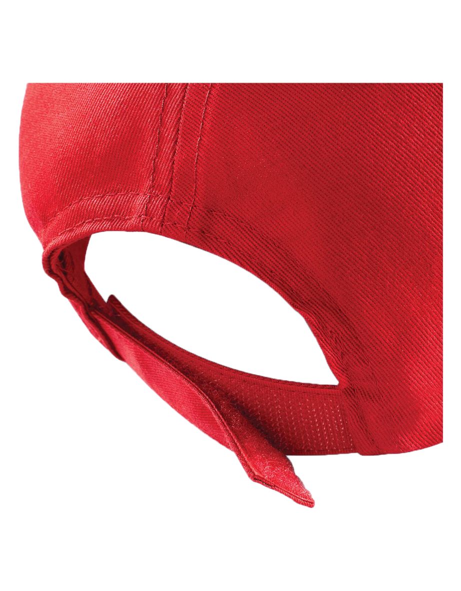 Beechfield Plain Unisex Junior Original 5 Panel Baseball Cap - Classic Red - 2