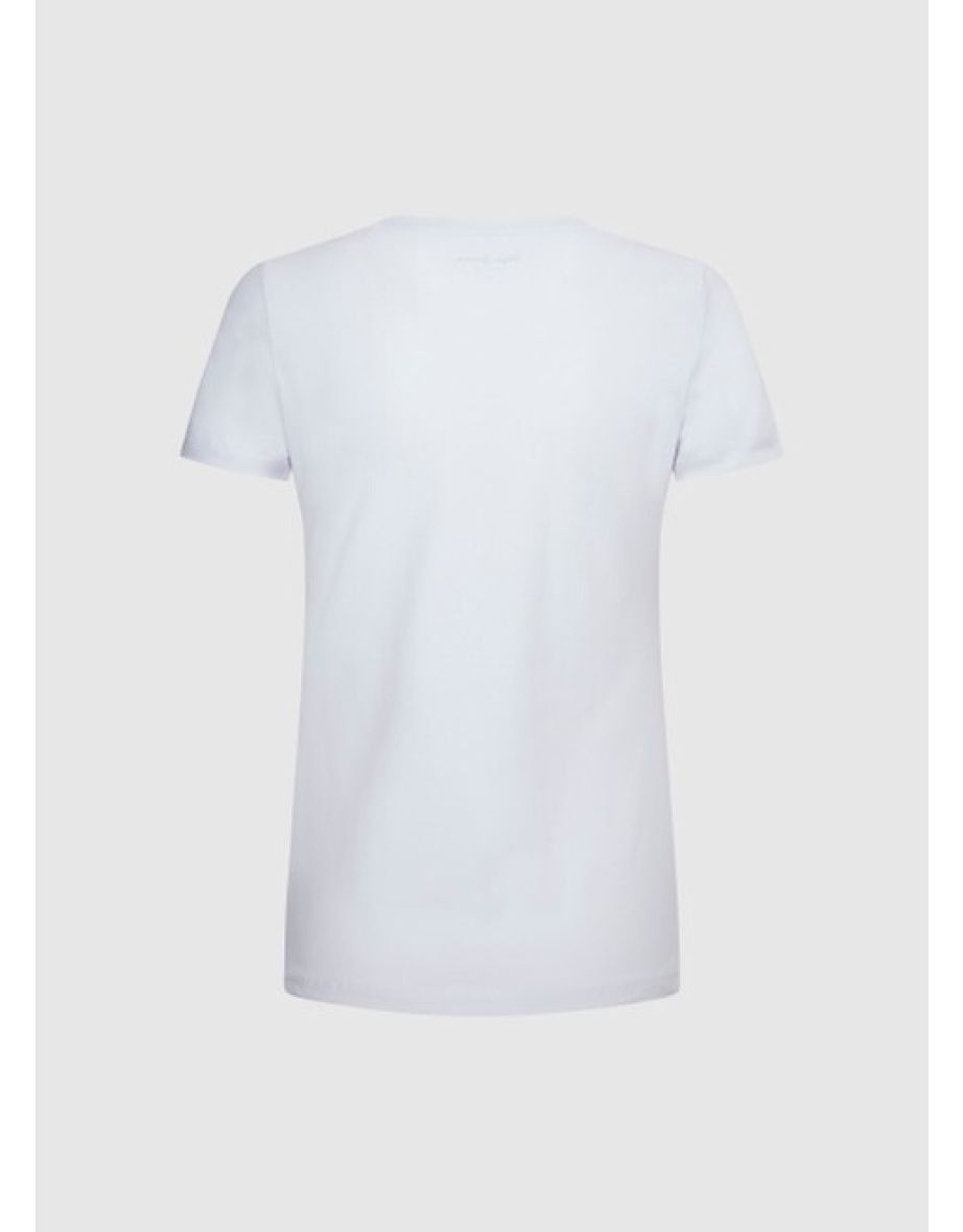 Logo Print Cotton T-Shirt with Short Sleeves - 9