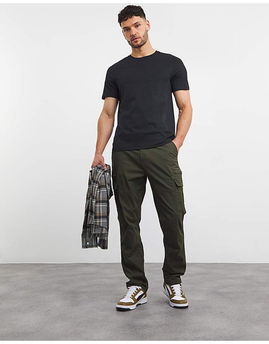 5 Pk Pure Cotton Crew Neck T-Shirts - 3
