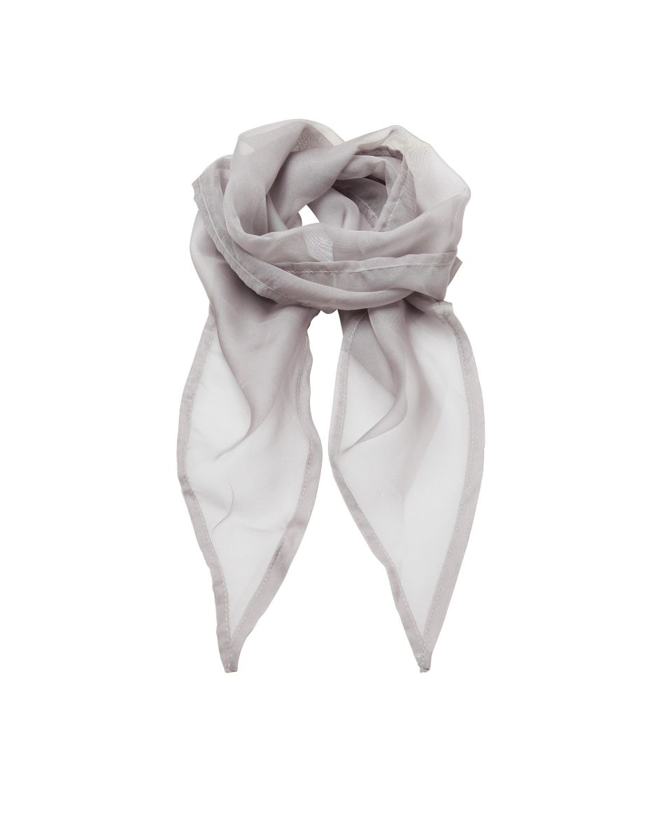 Premier Ladies/Womens Work Chiffon Formal Scarf - Silver