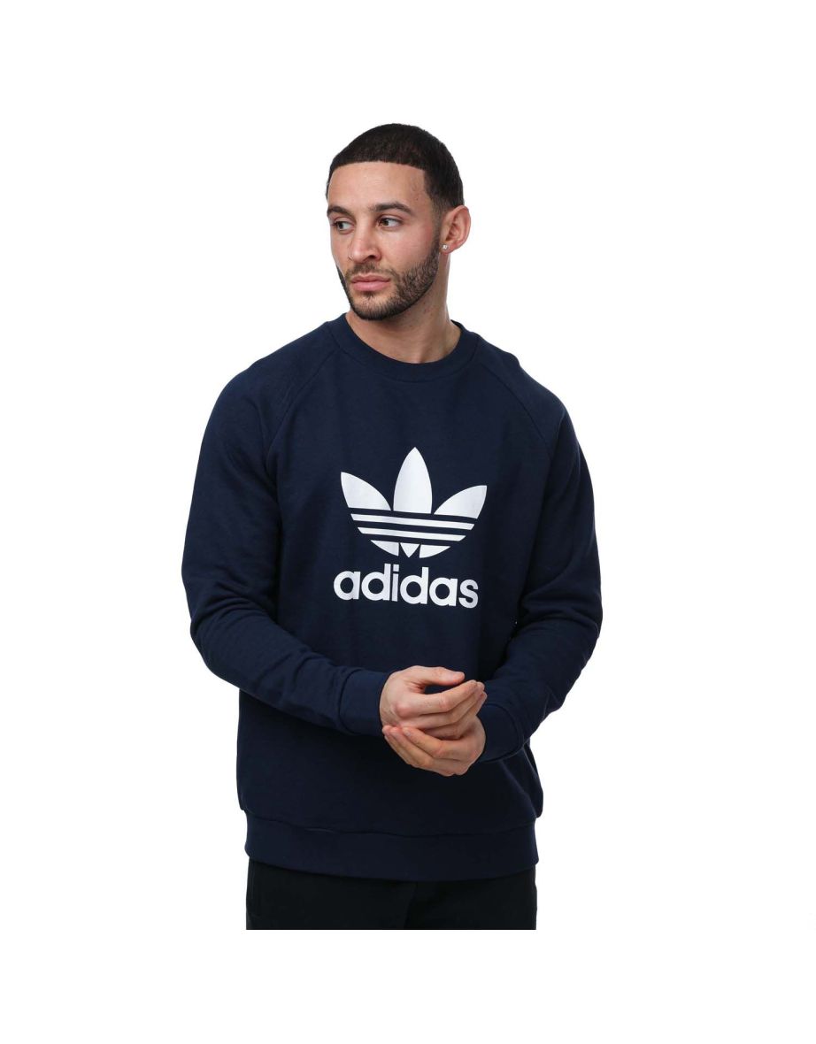 Shop Men s adidas Originals Adicolor Classics Trefoil Crew Sweatshirt in Purple Online in Bahrain VogaCloset