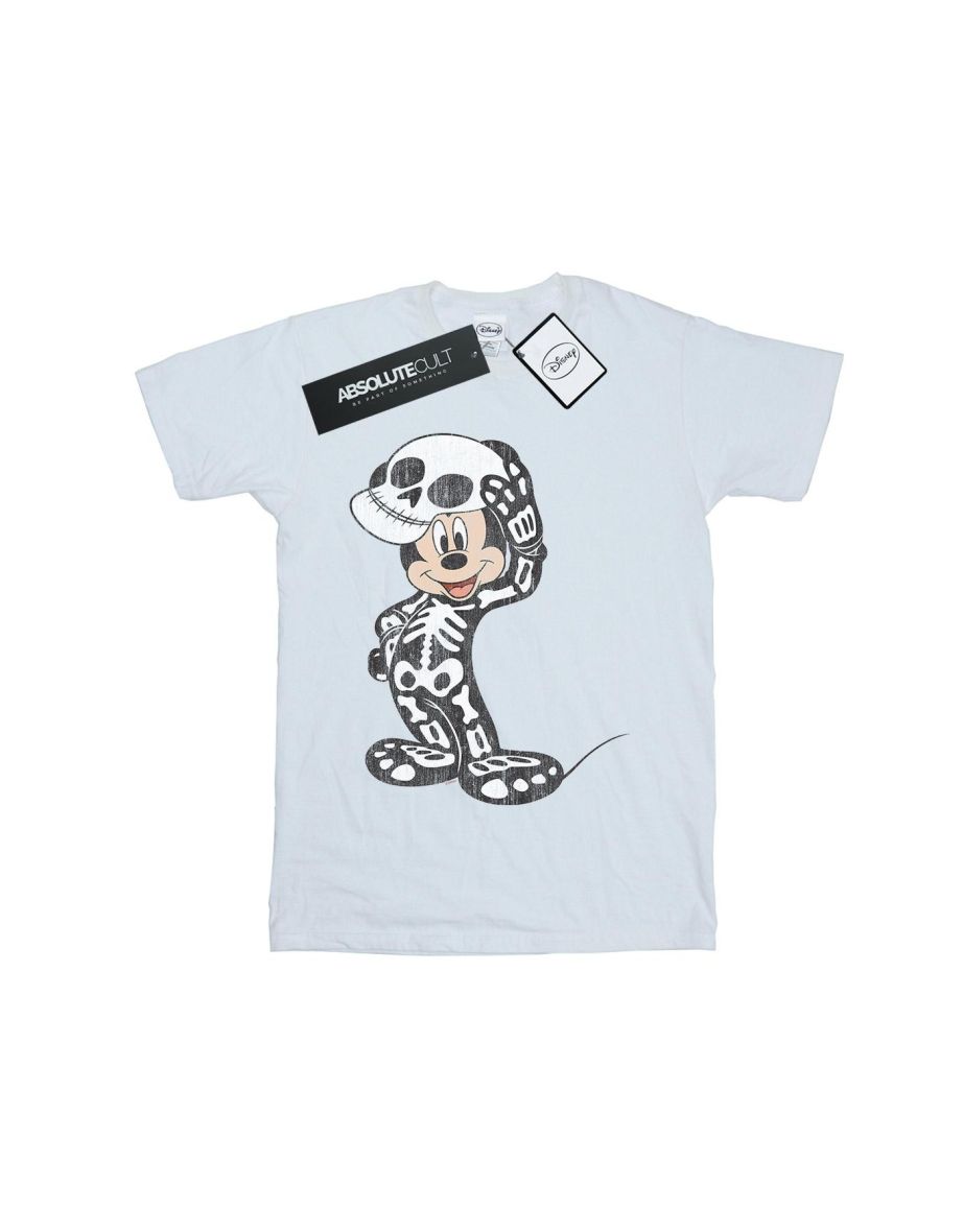 Disney Boys Mickey Mouse Skeleton T-Shirt - White - 1