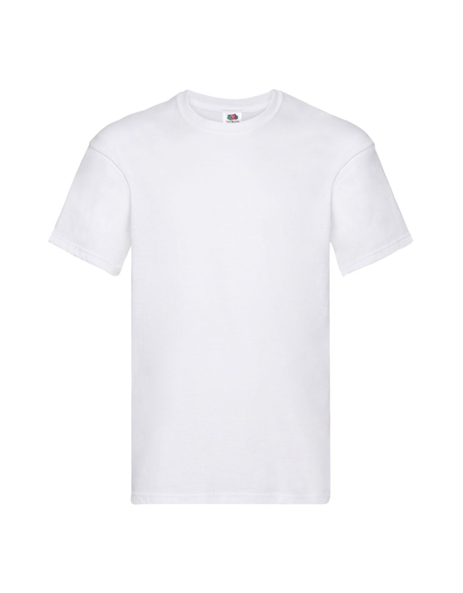 Fruit Of The Loom Mens Original Short Sleeve T-Shirt - White