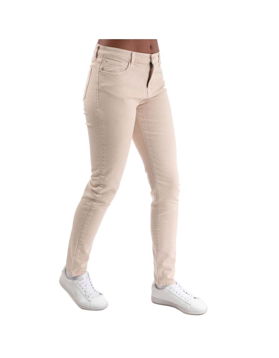 Women's Emporio Armani J20 Skinny-Fit Jeans in Cream