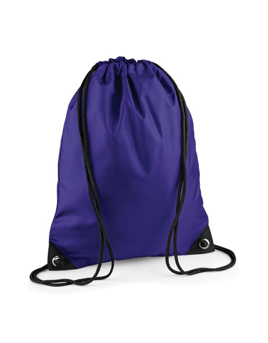 Bagbase Premium Drawstring Bag - Purple
