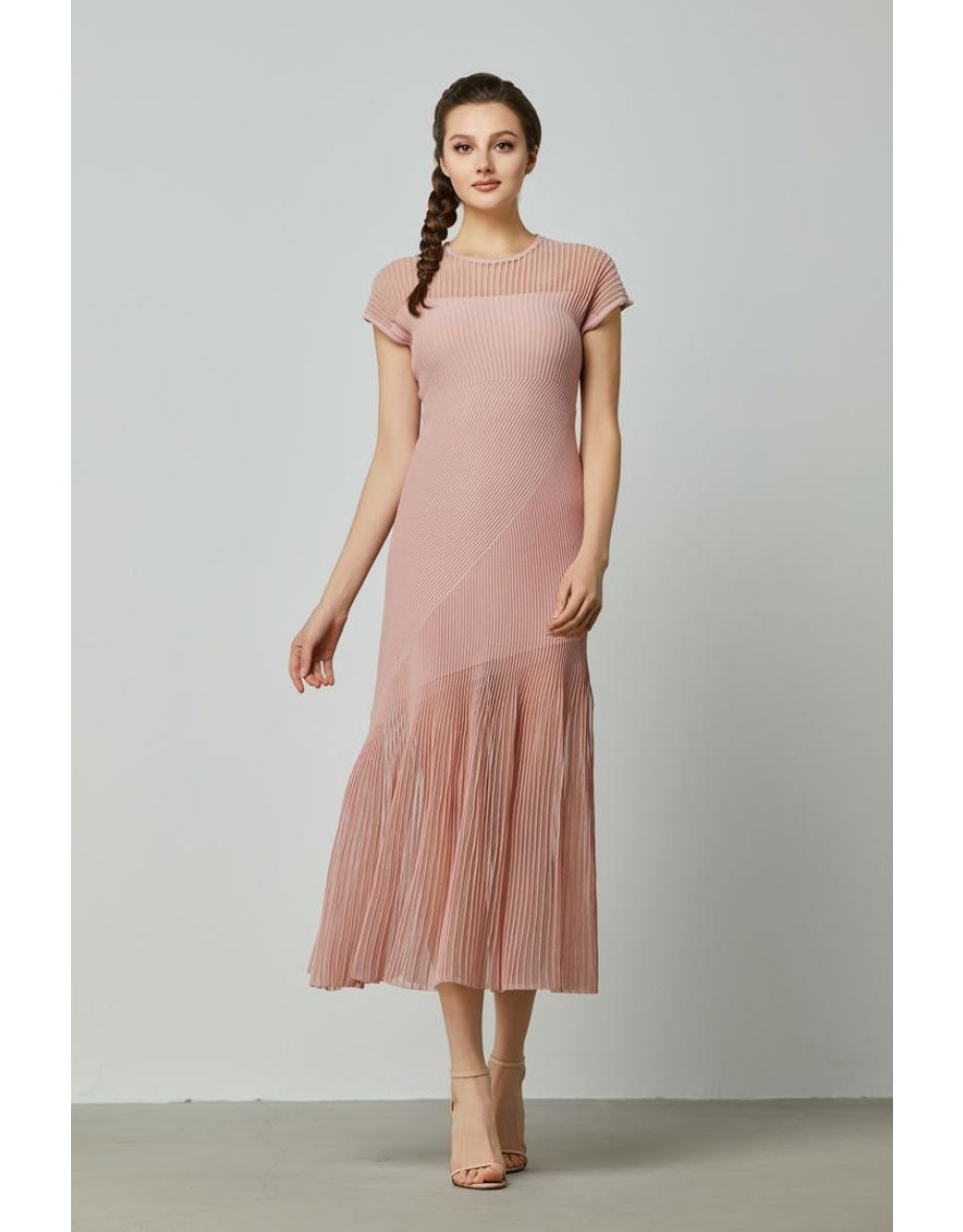 Ribbed Twisted Dress