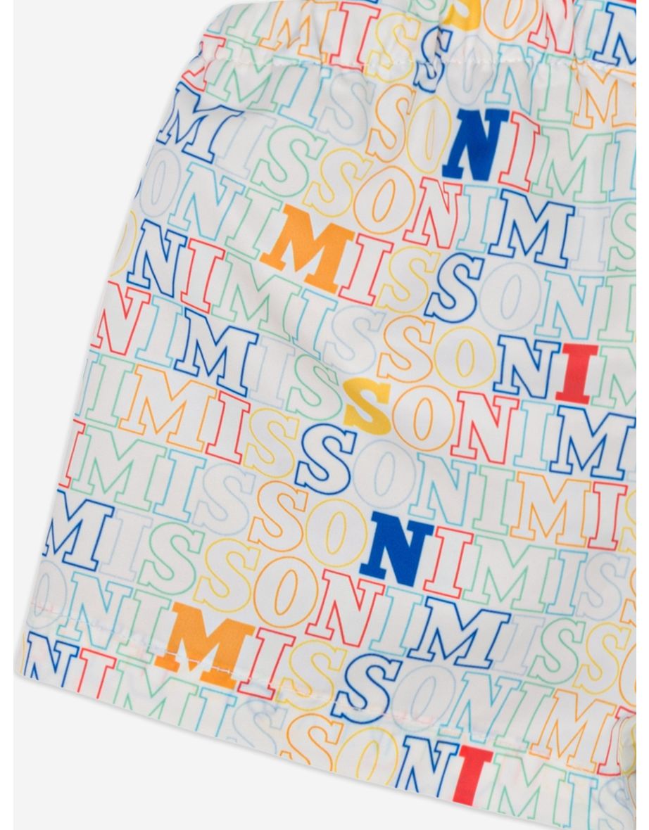 Baby Boys Logo Swim Shorts in Multicolour - 3